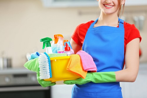 Cleaners Hammersmith secure payment area with protected transaction interface