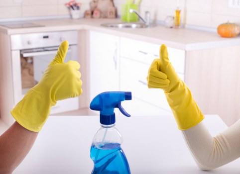 Professional cleaners working in a Hammersmith property
