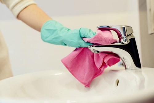 Deep cleaning dust and debris after construction work in Hammersmith