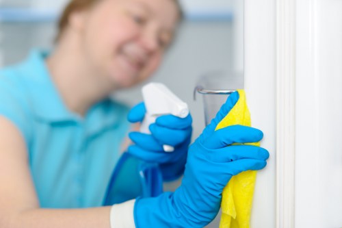Specialist cleaner in Hammersmith completing a deep clean
