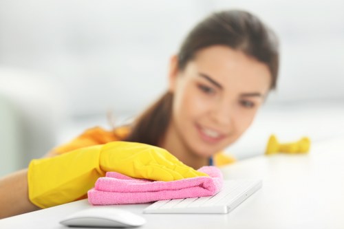 Low-carbon vans used for sustainable cleaning operations