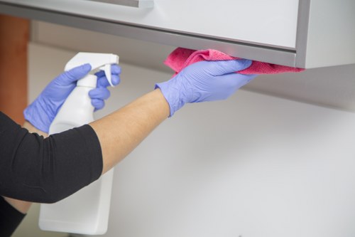 Commercial cleaner in Hammersmith maintaining an office environment